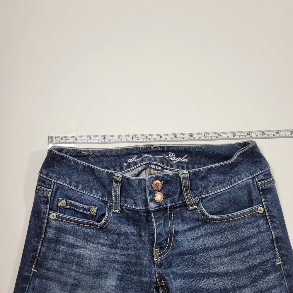 American Eagle Women's Jeans Artist Stretch Bootcut Size 0 Blue - Picture 3 of 10